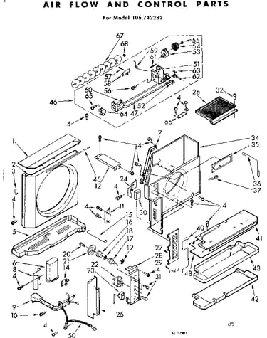 Air flow and control parts