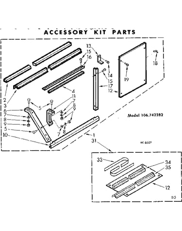 Accessory kit parts