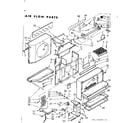 Kenmore 106742990 air flow parts diagram