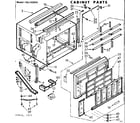 Kenmore 106742992 cabinet parts diagram