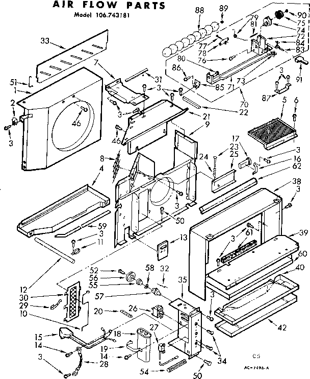 Air flow parts