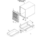 Kenmore 106759300 cabinet parts diagram