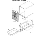 Kenmore 106759400 cabinet parts diagram