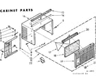 Kenmore 1067750450 cabinet parts diagram