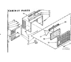 Kenmore 1067750451 cabinet parts diagram