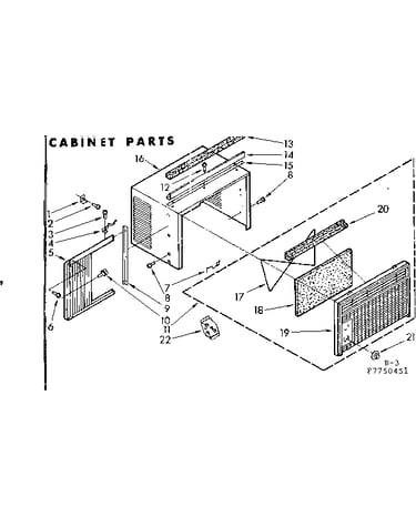 Cabinet parts