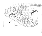 Kenmore 1067750690 air flow & control parts diagram