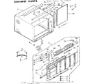 Kenmore 1067750770 cabinet parts diagram