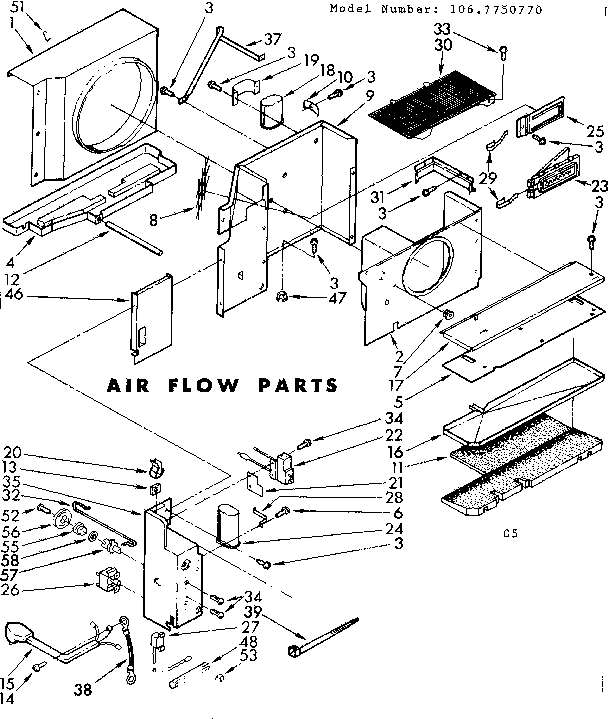 Air flow parts