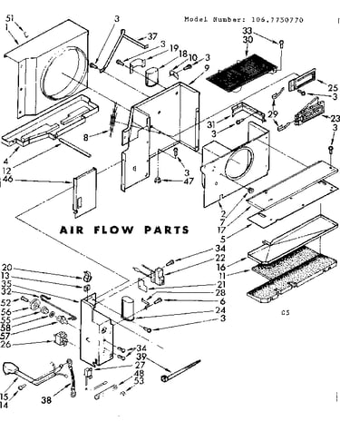 Air flow parts