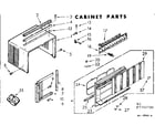 Kenmore 1067750780 cabinet parts diagram