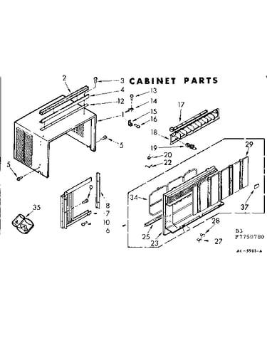 Cabinet parts
