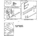 Kenmore 1067750991 accessory kit parts diagram