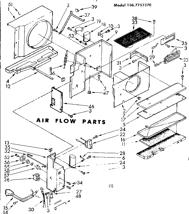 Air flow parts