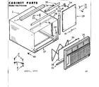 Kenmore 1067751320 cabinet parts diagram