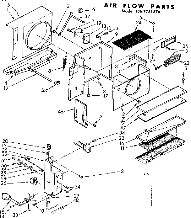 Air flow parts