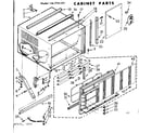 Kenmore 1067751391 cabinet parts diagram