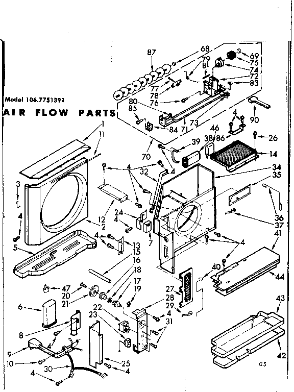 Air flow parts