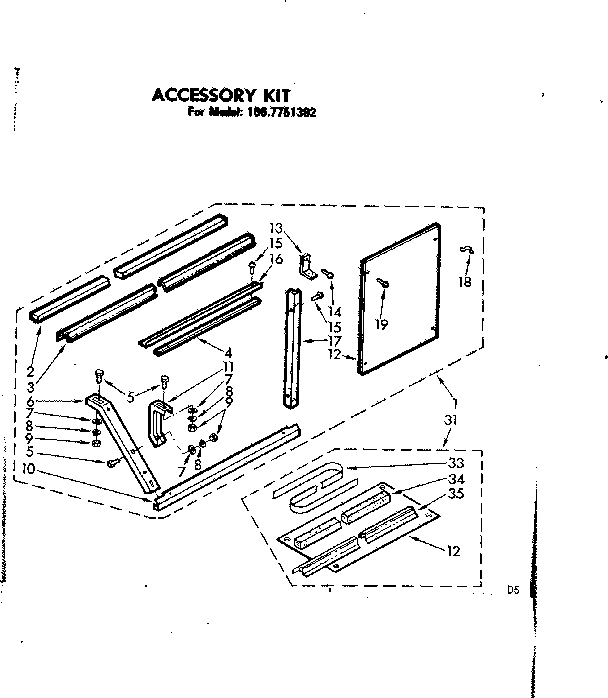 Accessory kit parts