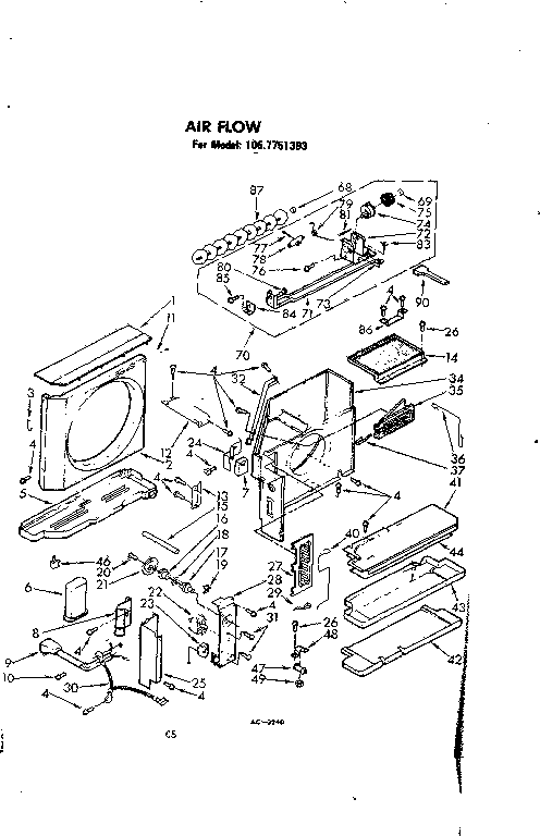 Air flow parts