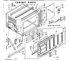 Kenmore 1067751790 cabinet parts diagram