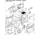 Kenmore 1067751791 air flow & control parts diagram