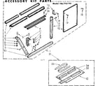 Kenmore 1067751791 accessory kit prts diagram