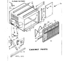 Kenmore 1067752021 cabinet parts diagram