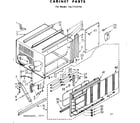 Kenmore 1067752190 cabinet parts diagram