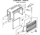 Kenmore 1067760410 cabinet parts diagram