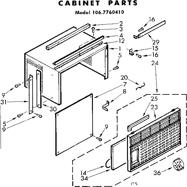 Cabinet parts