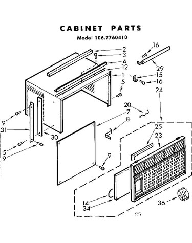 Cabinet parts
