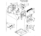 Kenmore 1067760451 air flow parts diagram
