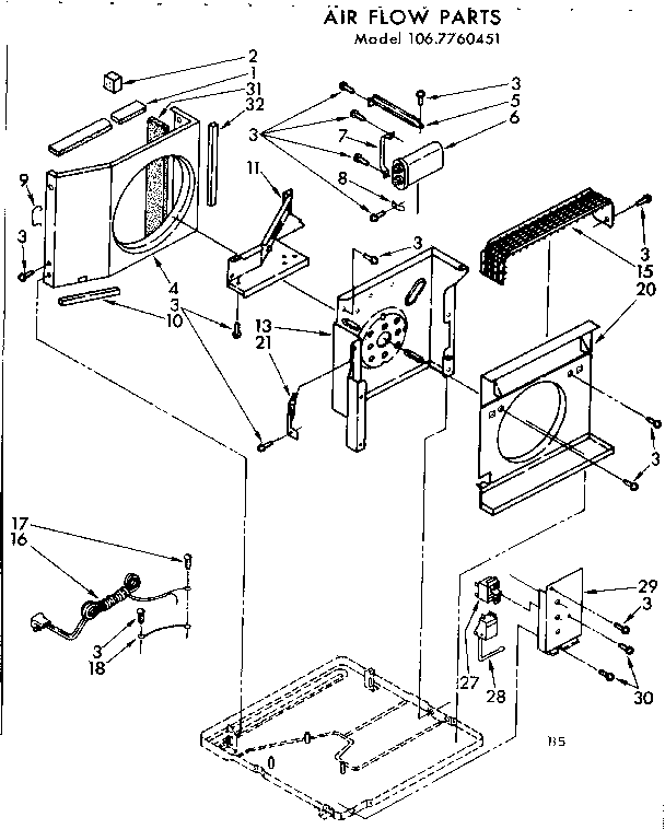 Air flow parts