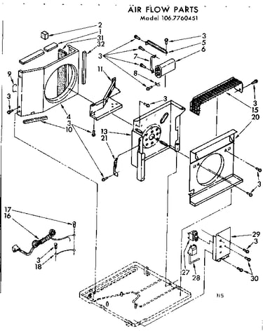 Air flow parts