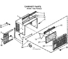 Kenmore 1067760451 cabinet parts diagram
