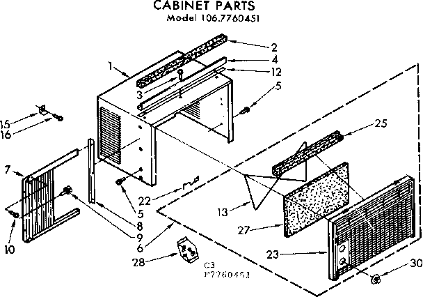 Cabinet parts