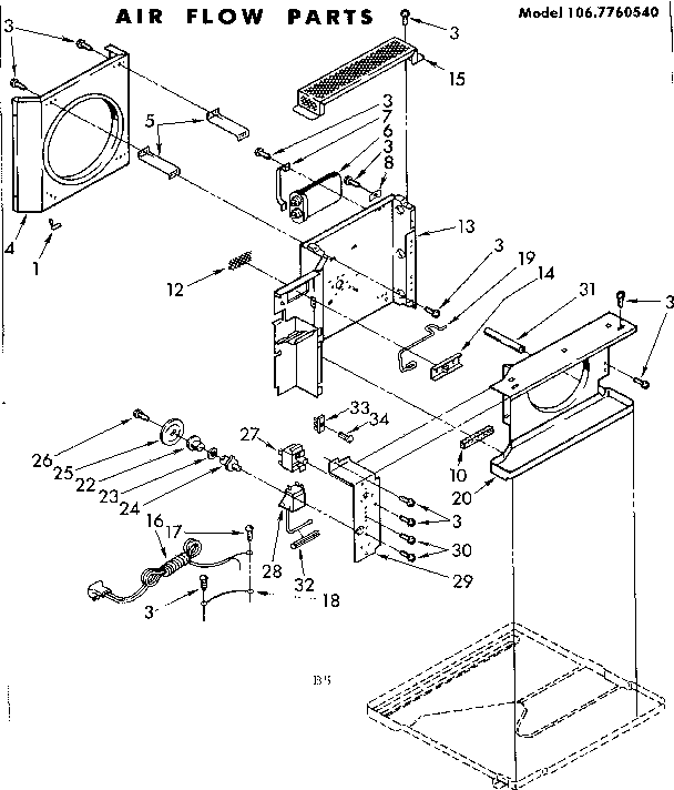 Air flow parts