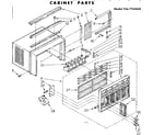 Kenmore 1067760540 cabinet parts diagram