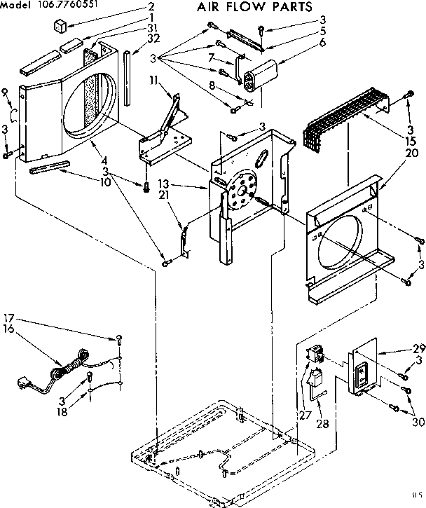 Air flow parts