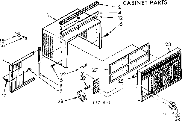 Cabinet parts