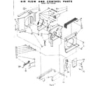 Kenmore 1067760581 air flow and control parts diagram