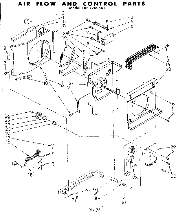 Air flow and control parts