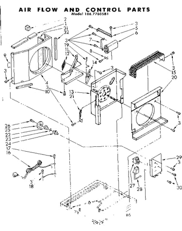 Air flow and control parts