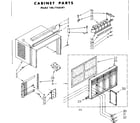 Kenmore 1067760581 cabinet parts diagram