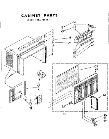 Cabinet parts