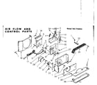 Kenmore 1067760690 air flow and control parts diagram