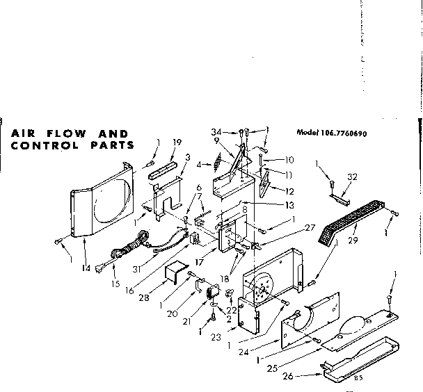 Air flow and control parts