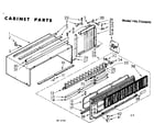 Kenmore 1067760690 cabinet parts diagram