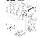 Kenmore 1067760710 air flow parts diagram